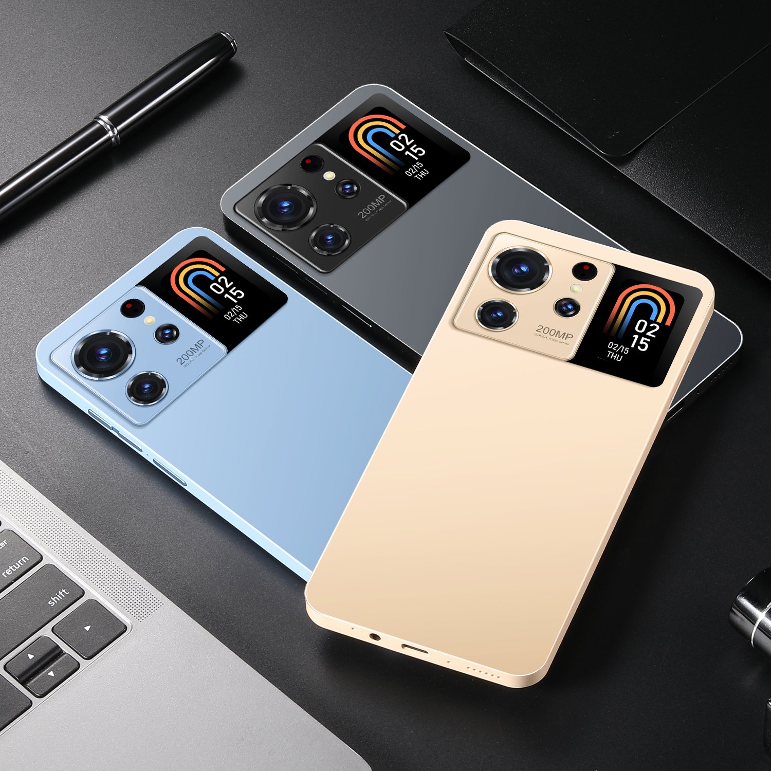 2024 Hot Selling S24 Ultra 6.5 inch 2gb+16gb Face Unlocked Full Display Android Cell Mobile Phone